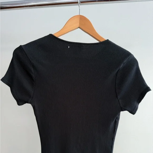 Topshop Ribbed Tee Dress - Picture 9 of 11